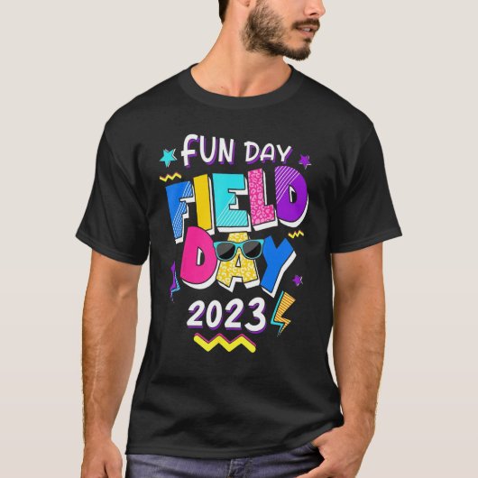 Field Day Fun Day 2023  School Trip Teacher Studen T-shirt (Voorkant)