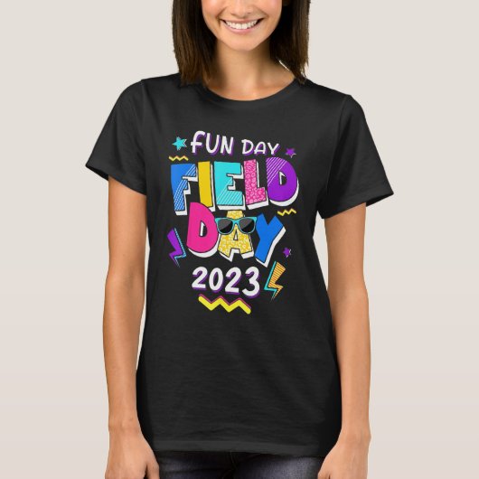 Field Day Fun Day 2023 School Trip Teacher Studen T-shirt (Voorkant)