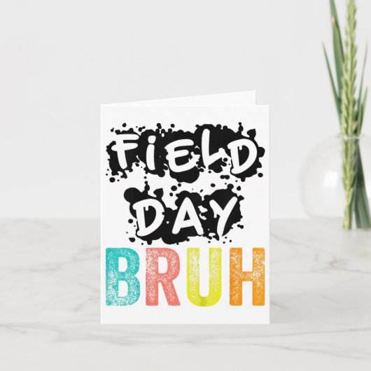 Field Day Fun Day Funny voor Docent Kinder Velddag Kaart (Voorkant)