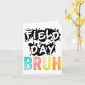 Field Day Fun Day Funny voor Docent Kinder Velddag Kaart (Gele Bloem)