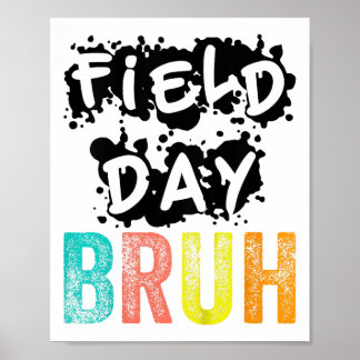 Field Day Fun Day Funny voor Docent Kinder Velddag Poster