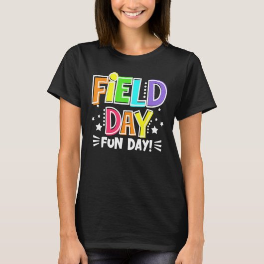 Field Day Fun Day Last Day Of School Teacher Stude T-shirt (Voorkant)