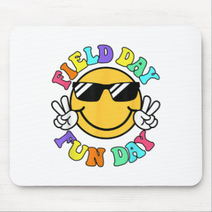 Field Day Fun Day Smile Face Teacher Kinder Field Muismat