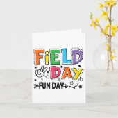 Field Day Fun Day voor de Kinder Dag van het Veld Kaart (Gele Bloem)
