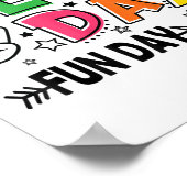 Field Day Fun Day voor de Kinder Dag van het Veld Poster (Hoek)