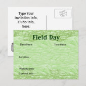 Field Day Ham Radio Post Kaart Uitnodigingen (Voorkant / Achterkant)