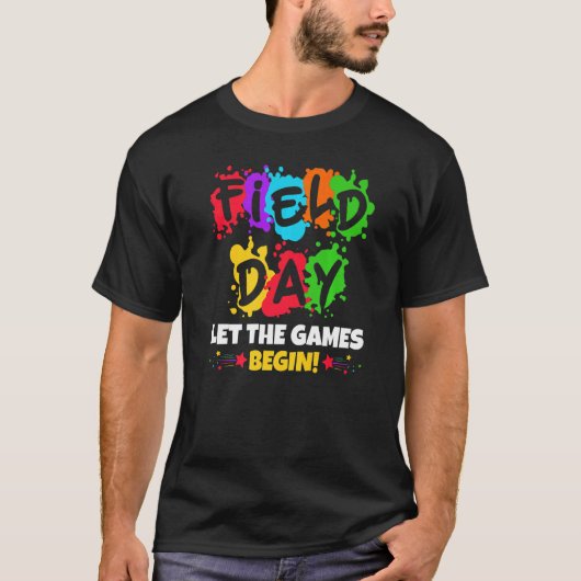 Field Day Let The Games Begin T-shirt (Voorkant)