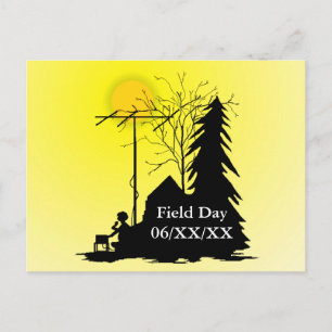 Field Day Promotional Briefkaart Silhouette Operat