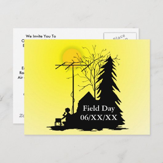 Field Day Promotional Briefkaart Silhouette Operat (Voorkant / Achterkant)