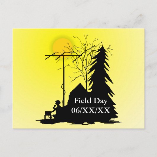 Field Day Promotional Briefkaart Silhouette Operat (Voorkant)