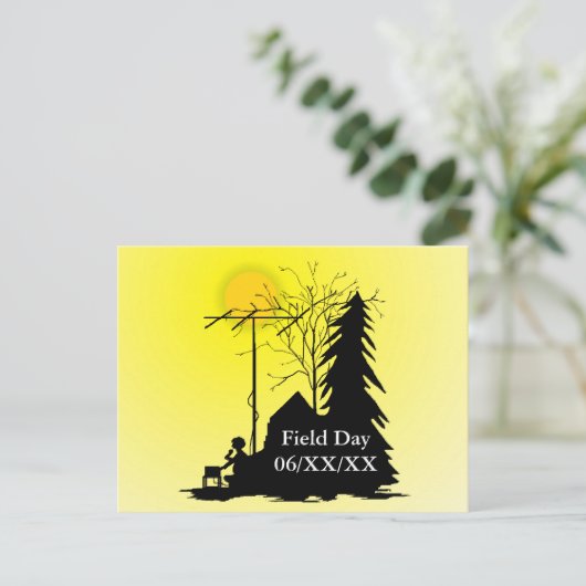 Field Day Promotional Briefkaart Silhouette Operat (Staand voorkant)