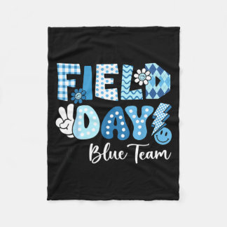 Field Day Trip Blue Team Color Game Competition Fleece Deken
