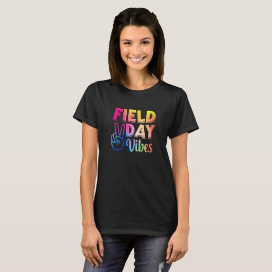 Field Day Vibes For Teacher Kids Field Day 2023 T-shirt (Voorkant volledig)