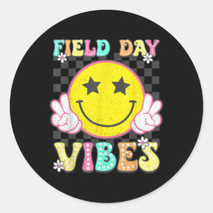 Field Day Vibes Funny Field Trip 2025 Laatste dag Ronde Sticker