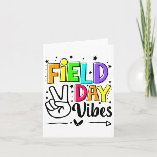 Field Day Vibes Funny For Teacher Kids Field Day 2 Kaart