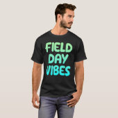 Field Day Vibes Last Day Of School Fun Summer Teac T-shirt (Voorkant volledig)