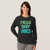 Field Day Vibes Last Day Of School Fun Summer Teac T-shirt (Voorkant volledig)