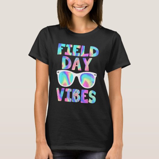 Field Day Vibes Last Day School Field Day Teacher T-shirt (Voorkant)