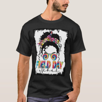 Field Day Vibes Leraren Studenten Tie Dye Messy Bu T-shirt
