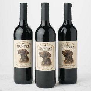 Field & Feather – Duitse Staande Hond met Wijn Etiket
