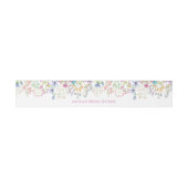 Field Floral Bridal Shower Invitation Belly Band Uitnodigingen Wikkel (Vlak)