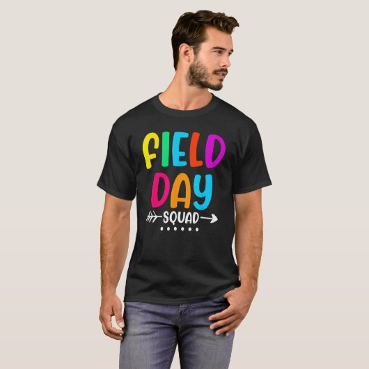 Field Fun Day 2023 Squad School Trip Vibes Kids Te T-shirt (Voorkant volledig)