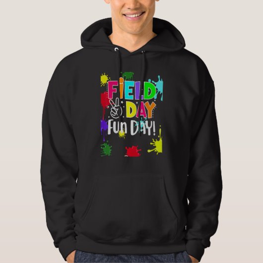 Field Fun Day Squad School Trip Vibes Boys Girls T Hoodie (Voorkant)