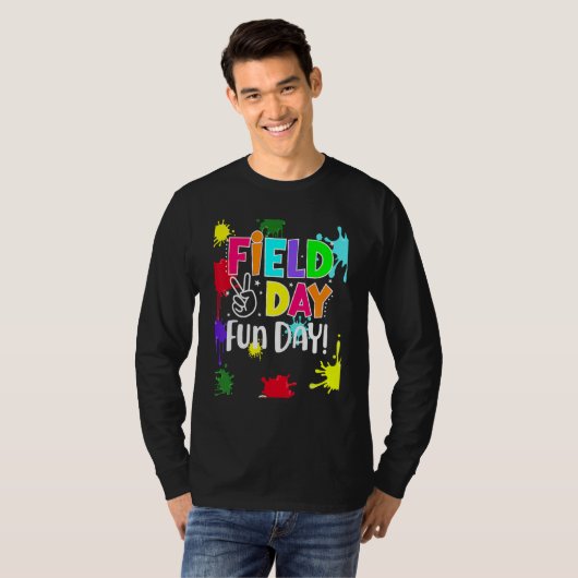 Field Fun Day Squad School Trip Vibes Boys Girls T T-shirt (Voorkant volledig)
