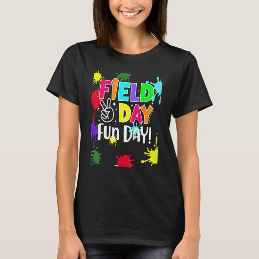 Field Fun Day Squad School Trip Vibes Boys Girls T T-shirt (Voorkant)