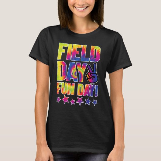 Field Fun Day Squad School Trip Vibes Boys Girls T T-shirt (Voorkant)