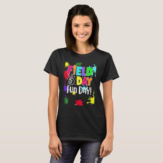 Field Fun Day Squad School Trip Vibes Boys Girls T T-shirt (Voorkant volledig)