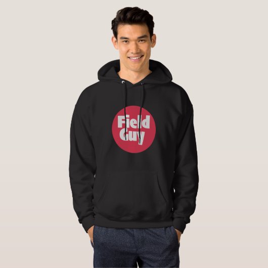 Field Guy Print Nieuwigheid Hoodie (Voorkant volledig)