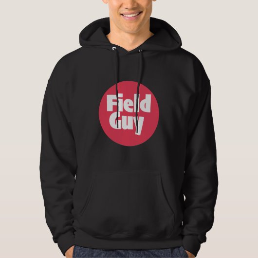Field Guy Print Nieuwigheid Hoodie (Voorkant)