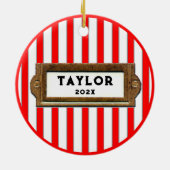 Field Hockey 2020 Keramisch Ornament (Achterkant)