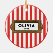 Field Hockey 2023 Collectible keramische Ornament (Achterkant)