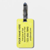 Field Hockey  Bagagelabel Sjabloon (Achterkant verticaal)