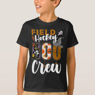 Field Hockey Boo Crew Halloween Matching Speler T-shirt