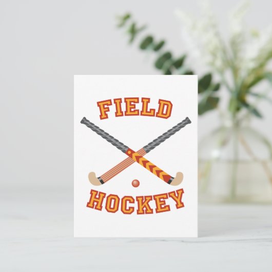 Field Hockey Briefkaart (Staand voorkant)