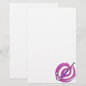 Field Hockey Briefpapier (Voorkant / Achterkant)