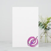 Field Hockey Briefpapier (Staand voorkant)