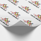 Field Hockey Cadeaupapier (Hoek)