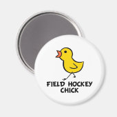 Field Hockey Chick Magnet (Voorkant / Achterkant)