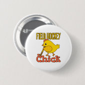 Field Hockey Chick Women Girls Ronde Button 5,7 Cm (Voorkant /achterkant)