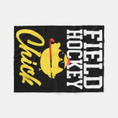 Field Hockey Chicken Field Hockey Chick _1 Fleece Deken (Voorkant (Horizontaal))