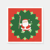 Field Hockey Christmas Holiday Servet (Voorkant)