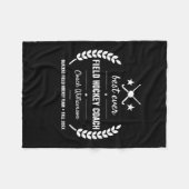 Field Hockey Coach Team Dank u Gift Custom Fleece Deken (Voorkant (Horizontaal))