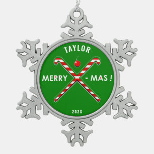 Field Hockey Collectible Tin Sneeuwvlok Ornament