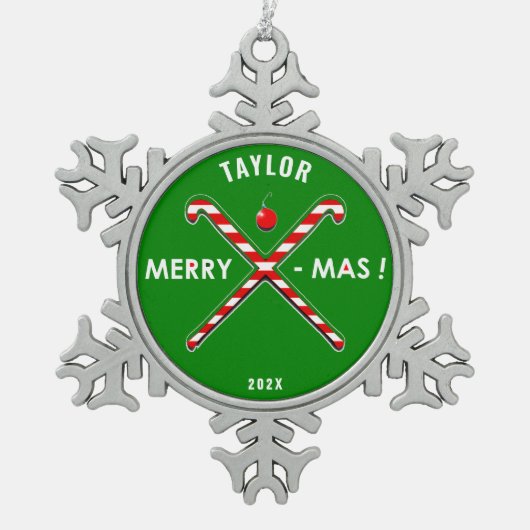 Field Hockey Collectible Tin Sneeuwvlok Ornament (Voorkant)