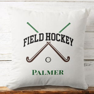 Field Hockey Crossed Sticks Aangepast Kussen