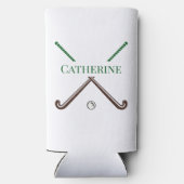 Field Hockey Custom Einde van het Seizoen Gift Seltzer Blikjeskoeler (Achterkant)